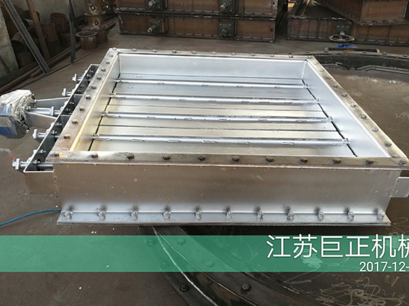 方形擋板門（寬8m）完工，待包裝